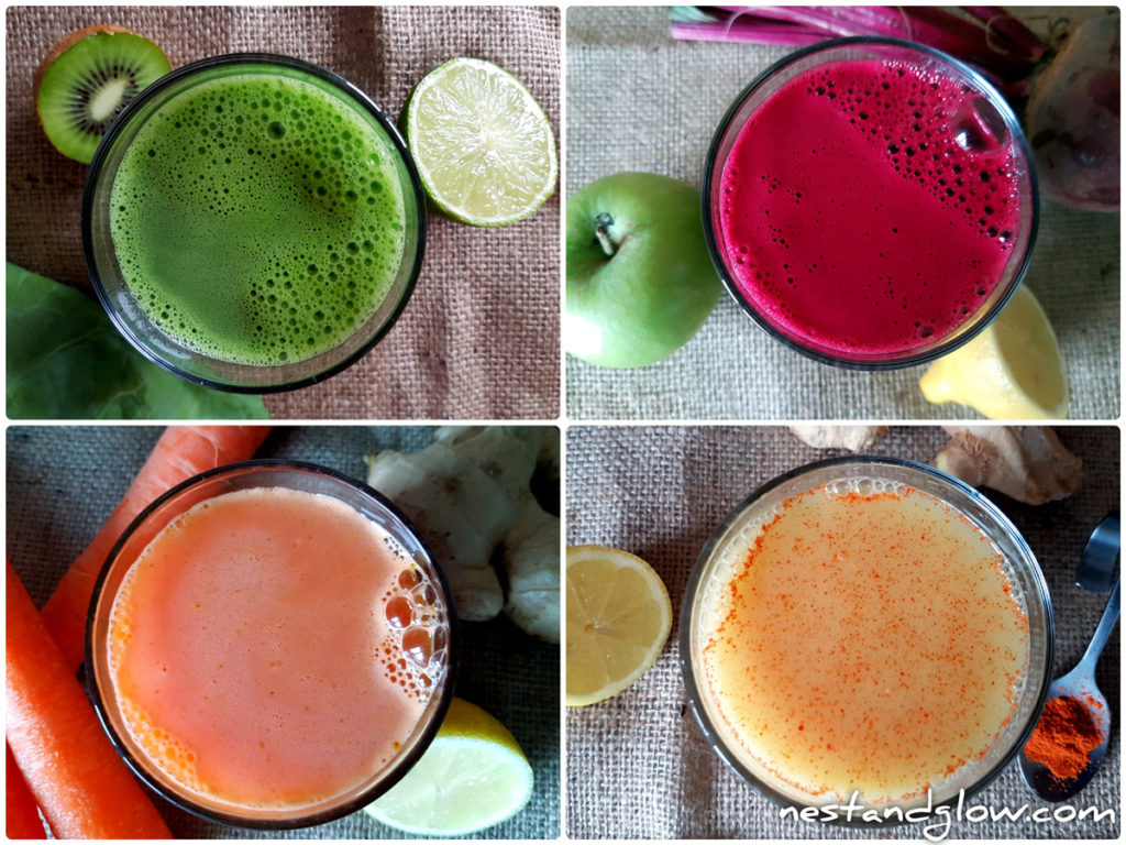 fruit vegetable shot recipes without a juicer