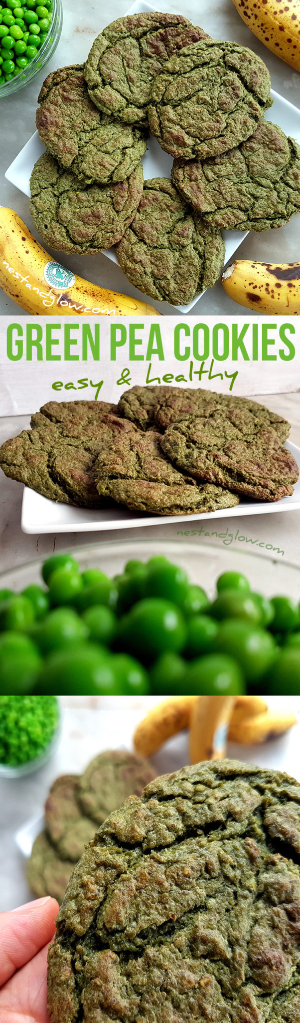 Green Pea Sweet and Salty Cookies Nest and Glow