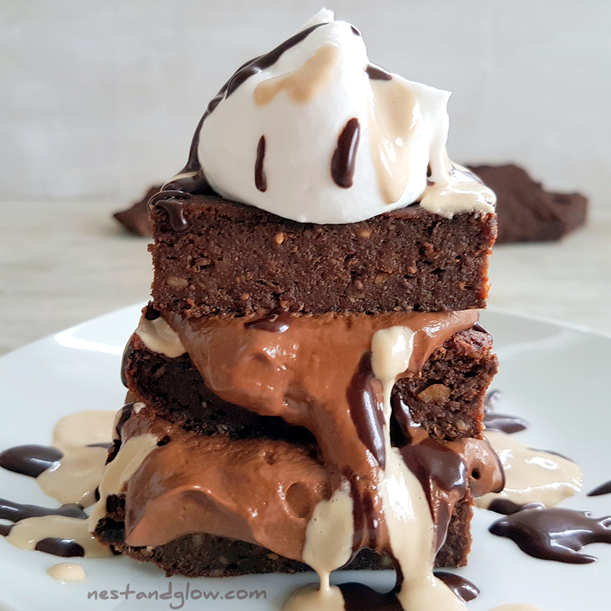 Ultimate Healthy Chocolate Brownie Nest and Glow
