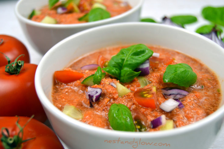 Almond Tomato Gazpacho Soup