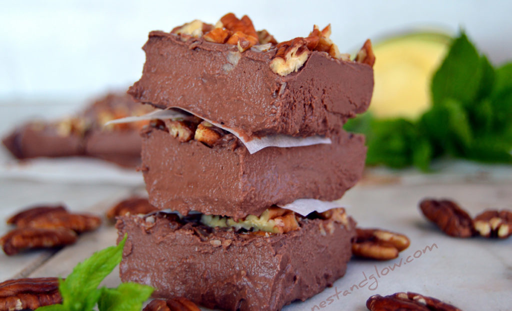 avocado chocolate mint fudge paleo