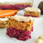 Raw Carrot Beetroot Cake with Cashew Frosting