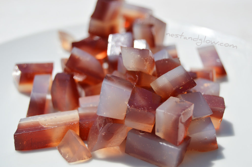 Gemstone Fruit Juice and Coconut Water Jelly Sweets