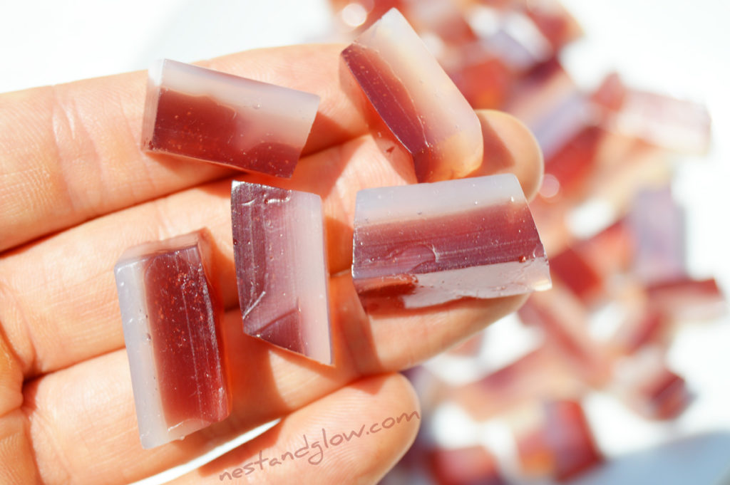 Gemstone Fruit Jelly Sweets With Grape Juice