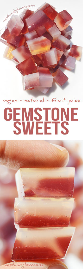 Gemstone Fruit Jelly Sweets Recipe - Vegan & Natural