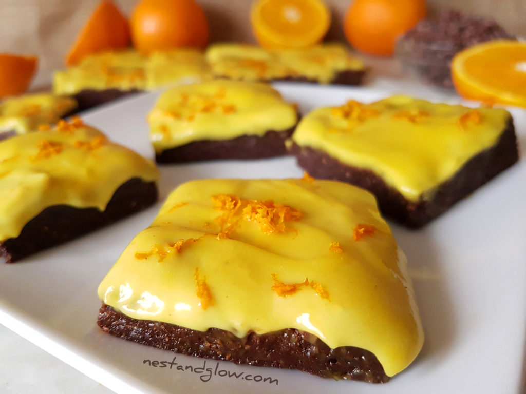 Raw Chocolate Orange Frosted Brownie Recipe