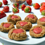 Raw Strawberry Thumbprint Cookies