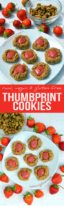 Raw Strawberry Thumbprint Cookies Recipe - Gluten-free, Paleo and Easy