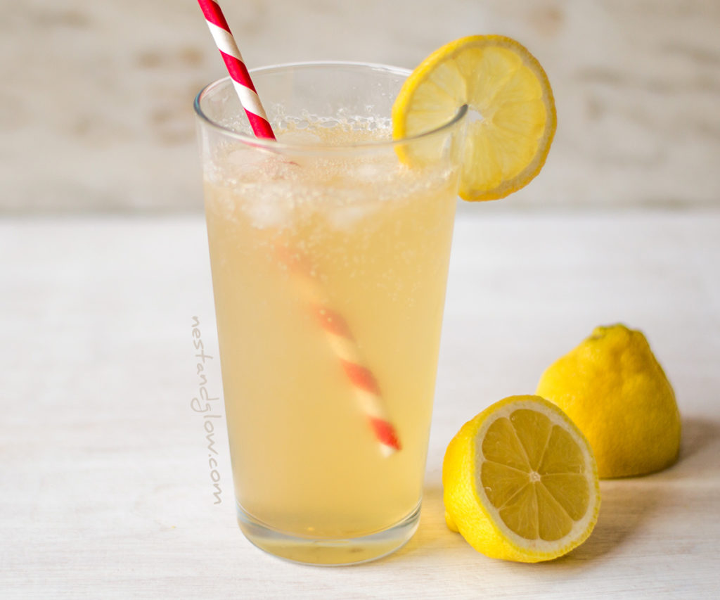 Apple Cider Vinegar Lemonade Recipe using unpasturised vinegar that contains the mother. A healthy and tasty drink that's beneficial for gut bacteria