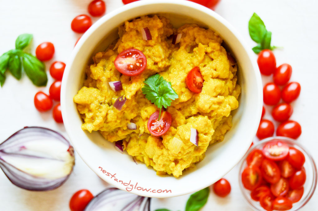 Chickpea Scrambled Vegan Eggs Recipe