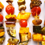 Chickpea Tofu Mediterranean Vegetable Kebabs