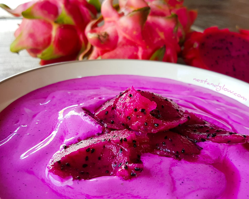 Dragon Fruit Cashew Ice Cream