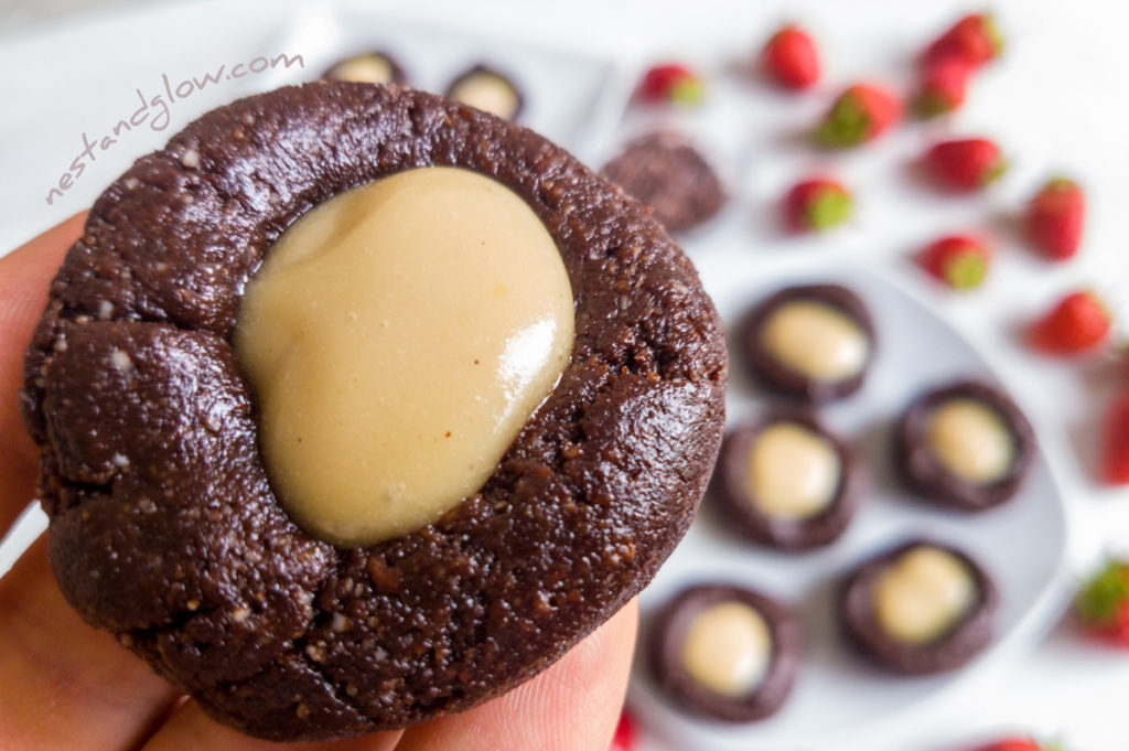 Raw Chocolate Thumbprint Cookie