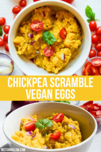 Chickpea Scrambled Vegan "Eggs" Recipe - Quick, Cheap and High Protein