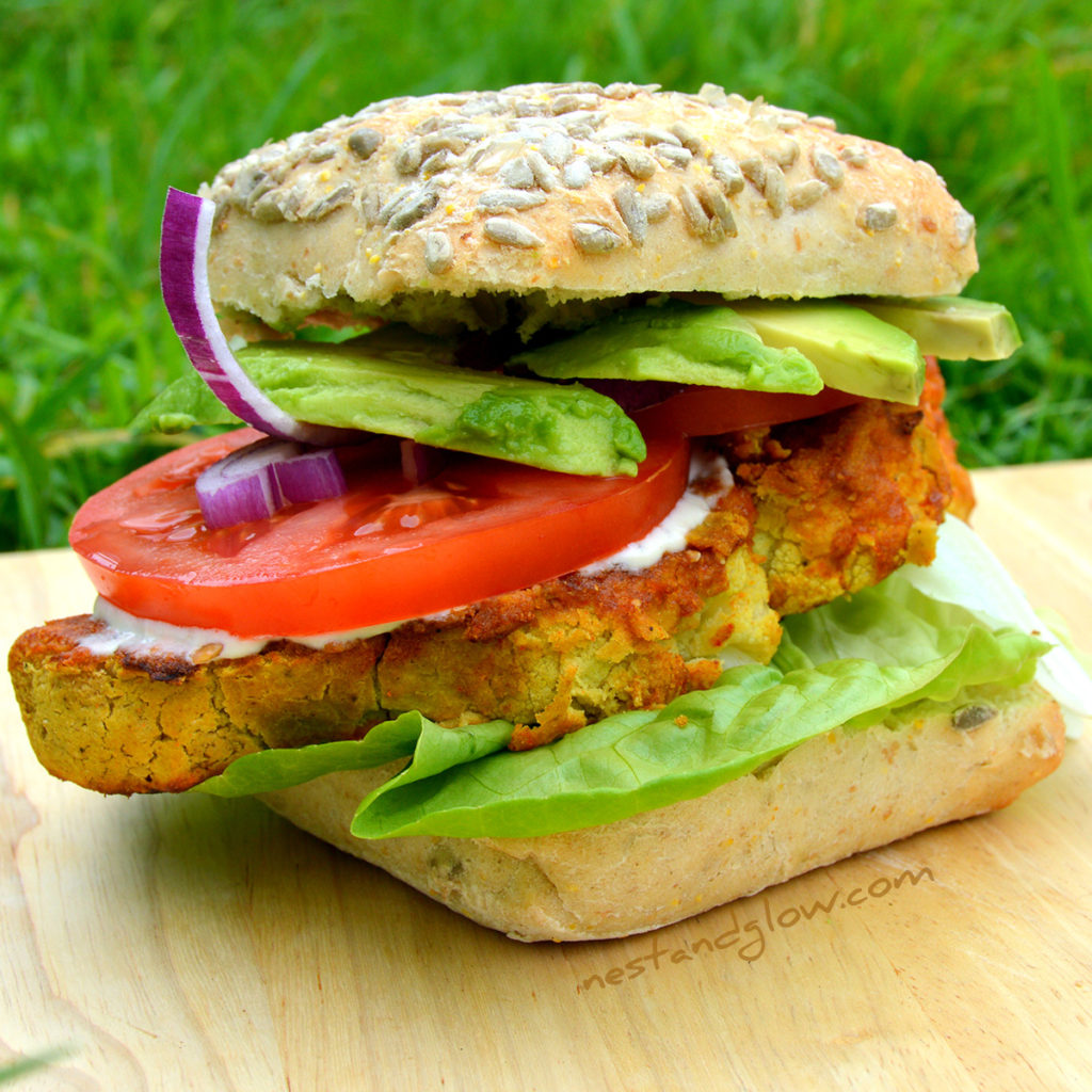 Chickpea Cauliflower Vegan Burger