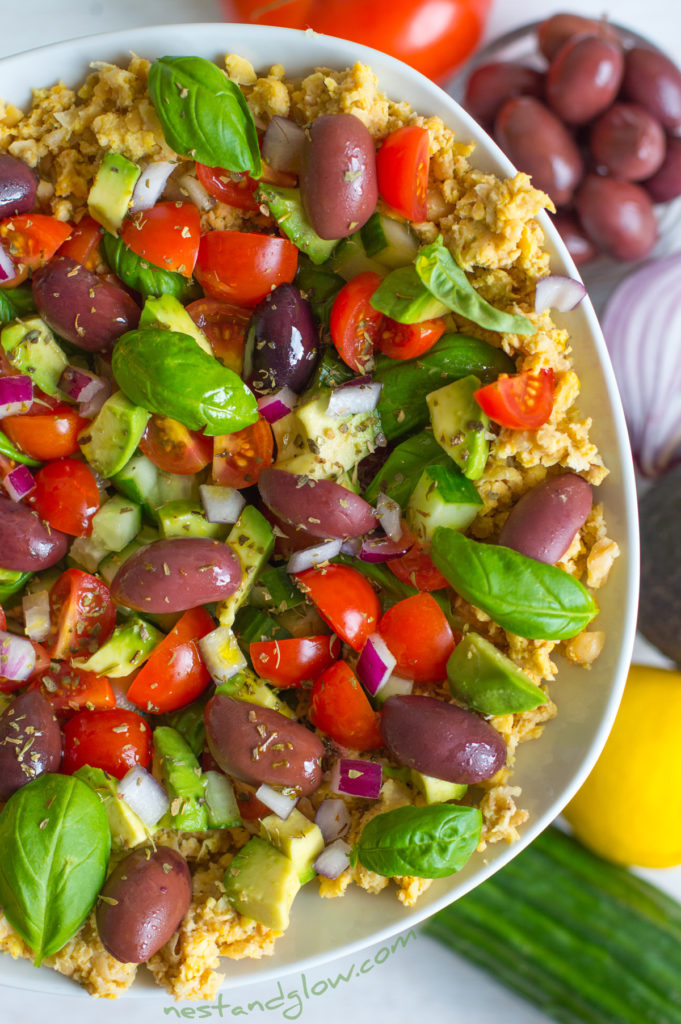  hummus healthy raw salad