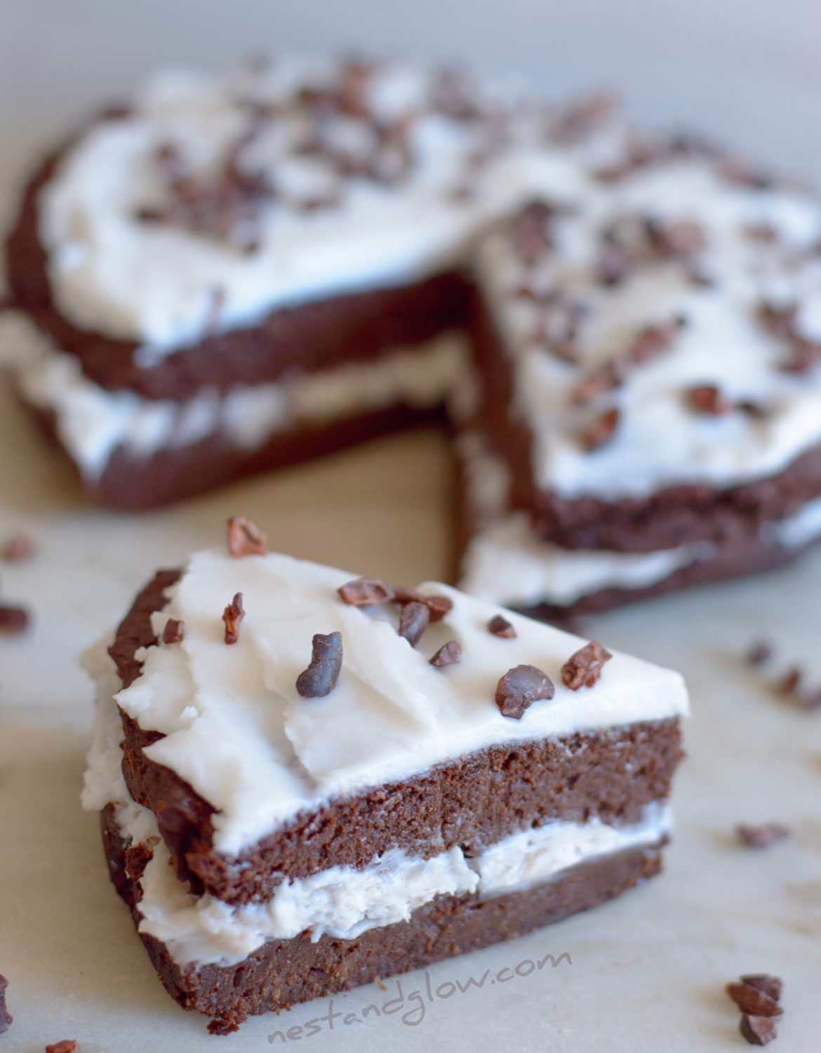 Kidney Bean Chocolate Cake Nest and Glow