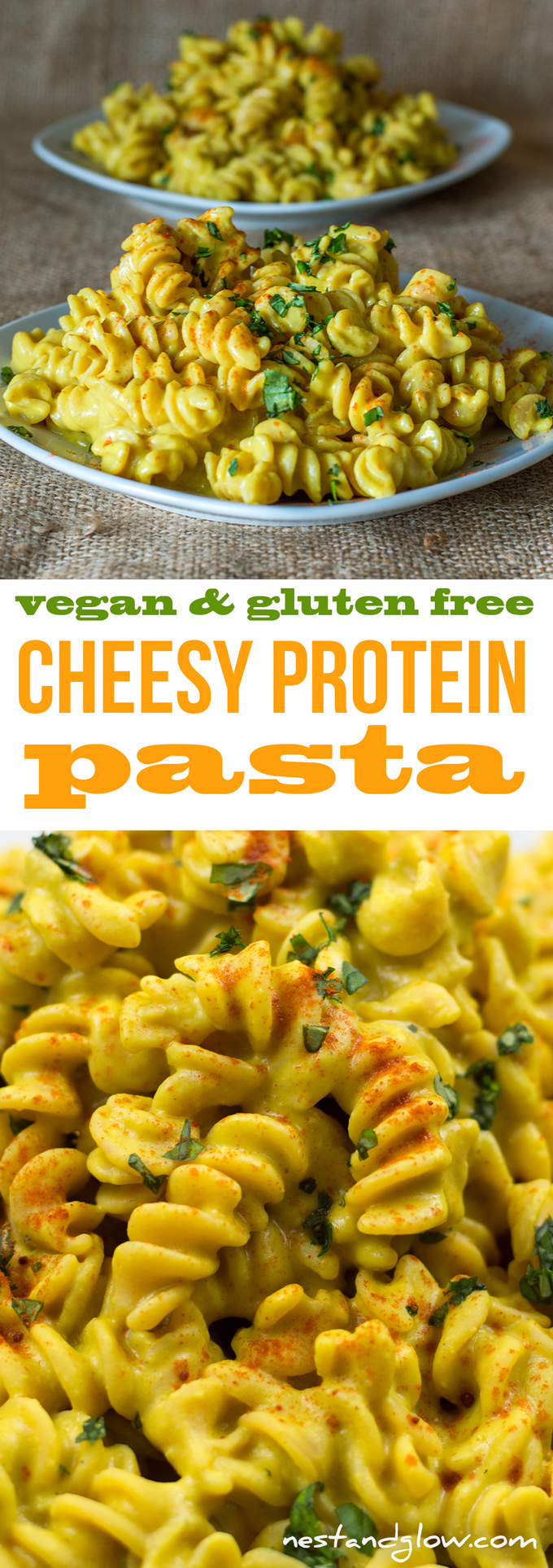 Cheesy Protein Pasta Vegan and Gluten Free Recipe