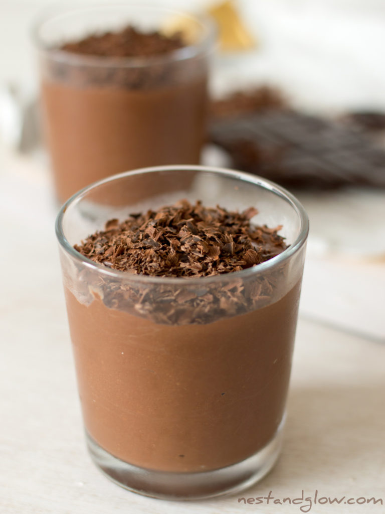 dark chocolate bean Chocolate Protein Mousse