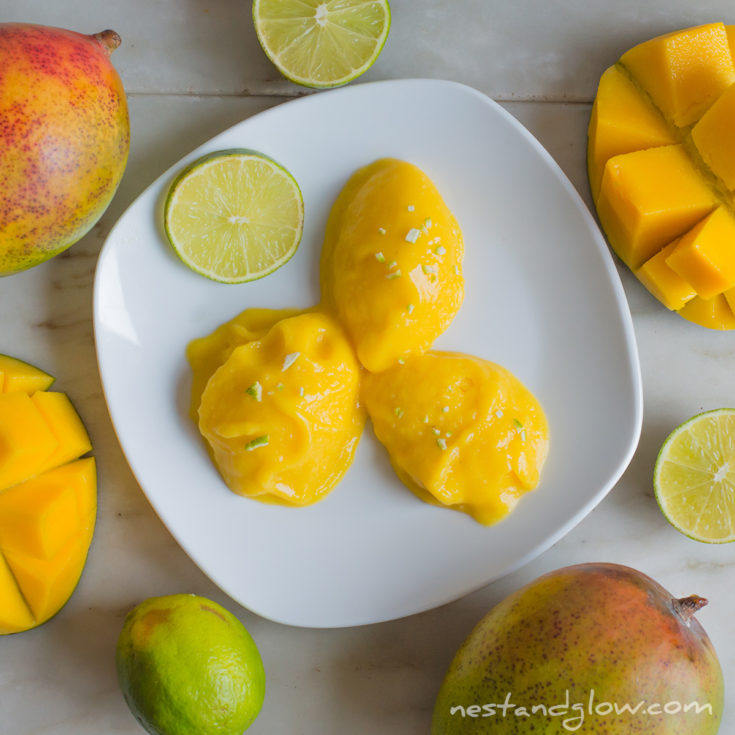 mango lime instant sorbet