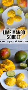 Lime Mango Instant Sorbet - raw, vegan and healthy