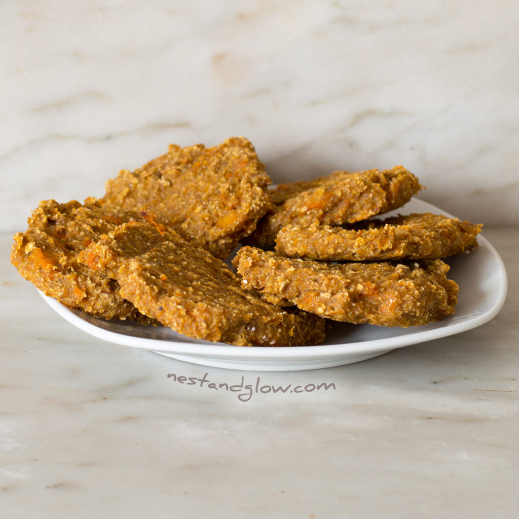 A plate of Banana Oat Pumpkin Spiced Cookies