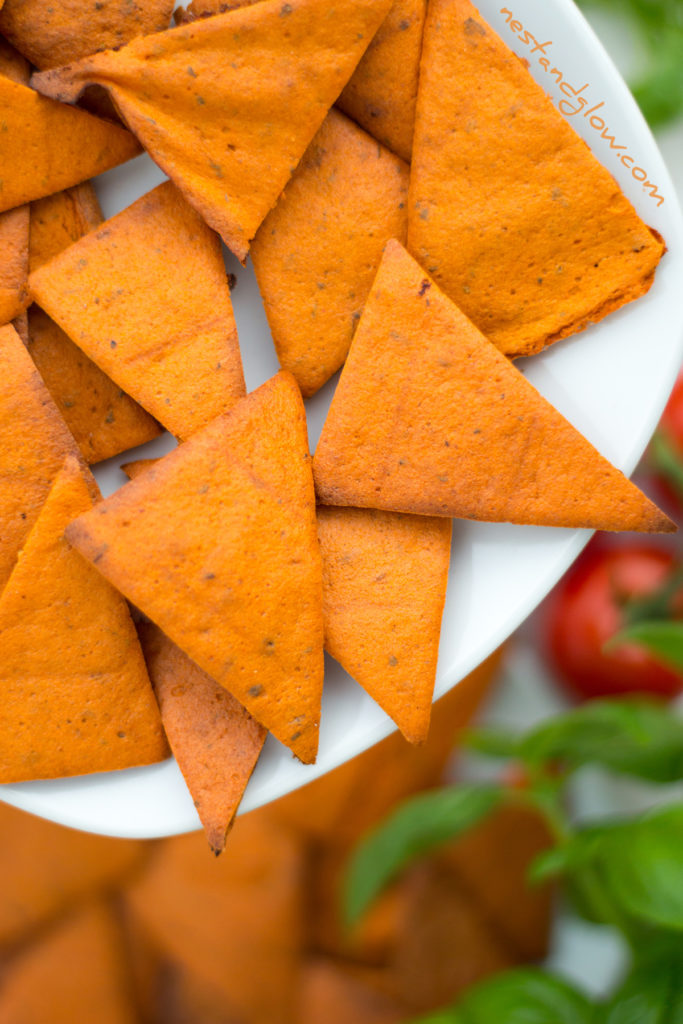 Tomato and Basil Lentil Chips Crisps