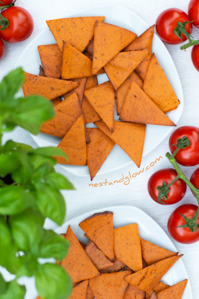 Tomato and Basil Lentil Chips Wheat Free