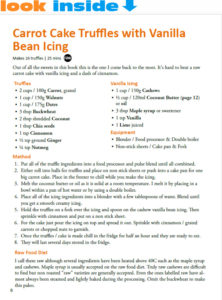 healthy easy recipe book look inside raw carrot cake