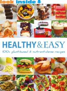 healthy easy recipe book look inside cover