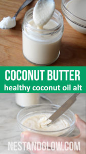Coconut butter is a healthy alternative to coconut oil. Just made from 100% pure raw coconut and blended until creamy. It sets solid at room temperature and is liquid once heated above 38 degrees. All the fibre of coconut making it a great replacement to coconut oil #rawvegan #healthyeating #whole30 #healthydiet