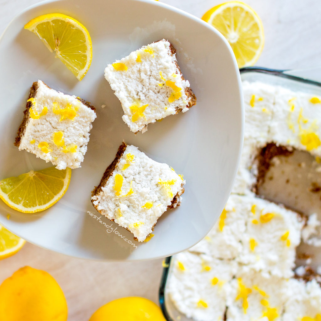 lemon drizzle seed cake - nut free