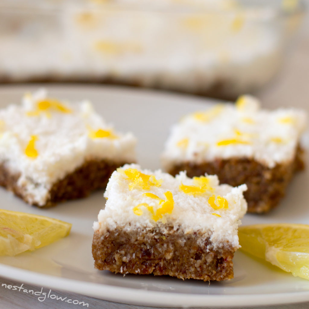 lemon drizzle seed cake - raw vegan