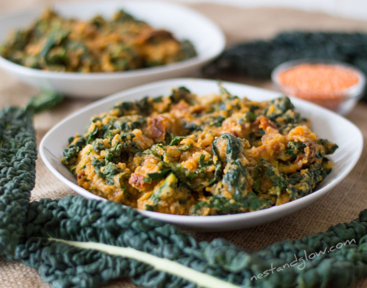 sweet potato and kale dahl recipe