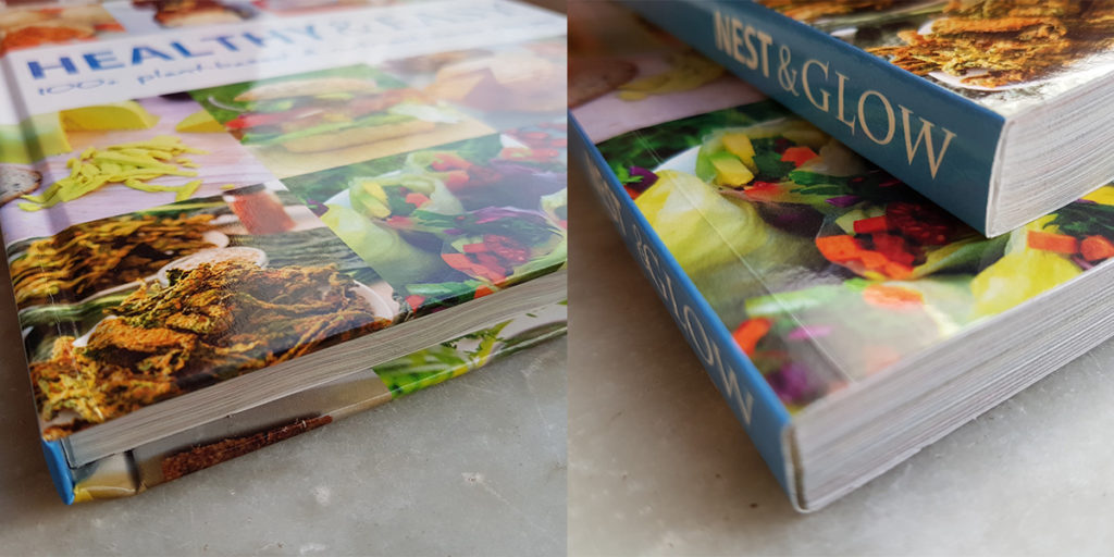 Healthy and Easy Hardback and Paperback Spines