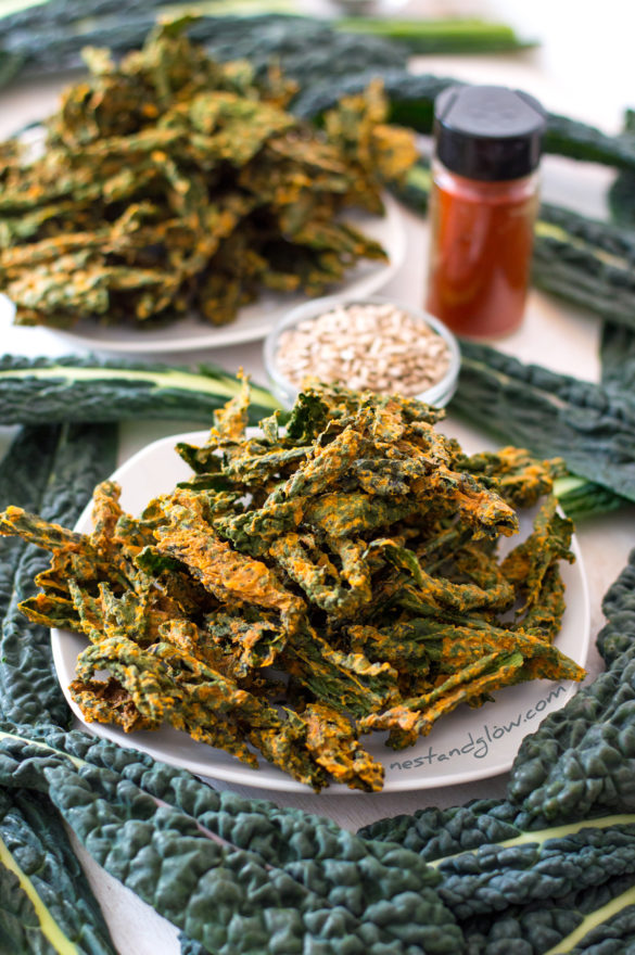 Smoked BBQ Kale Crisps Nest and Glow