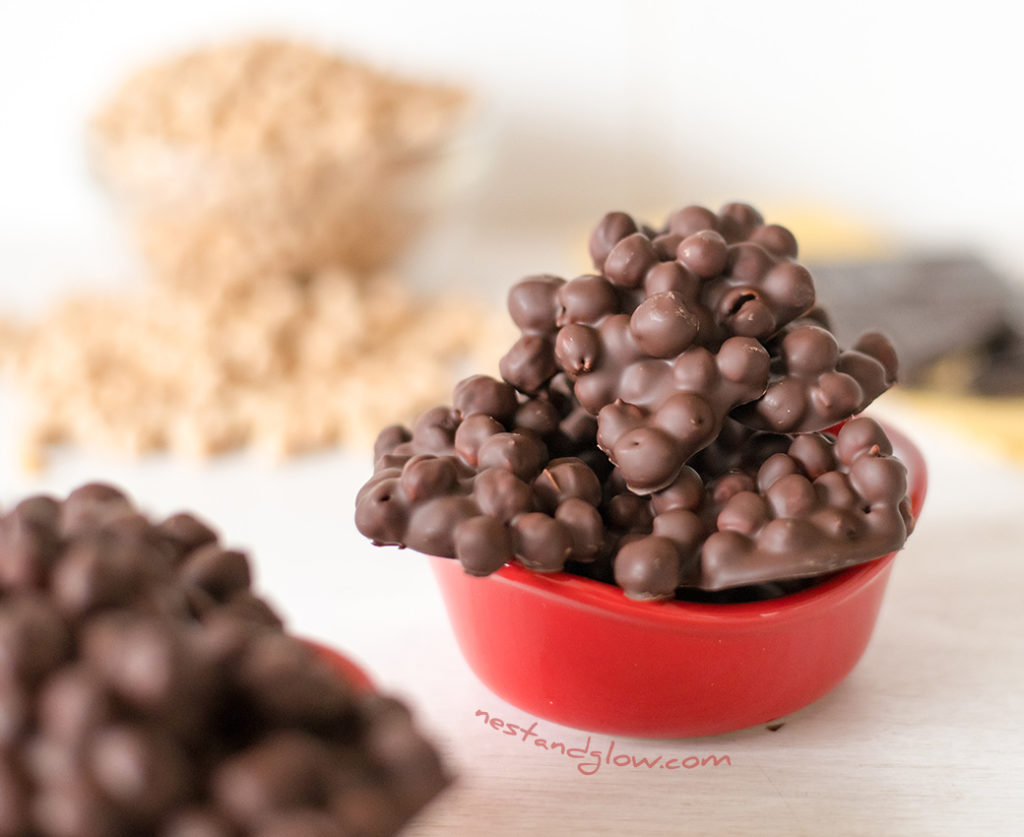 bowl of chickpea protein candy