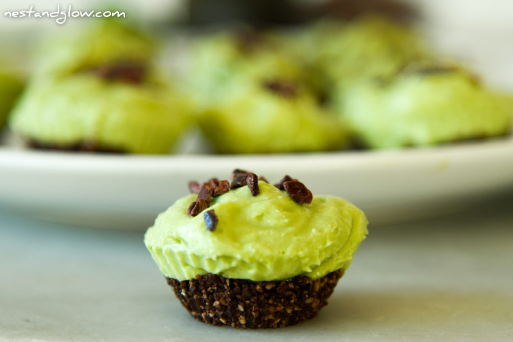 Chocolate Avocado Lime Cheesecake Close Up