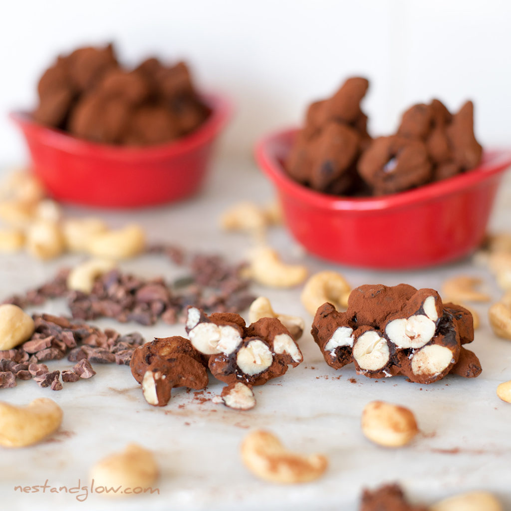 cacao chocolate cashew clusters