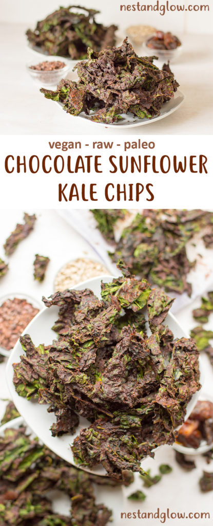 Chocolate Sunflower Kale Chips paleo recipe