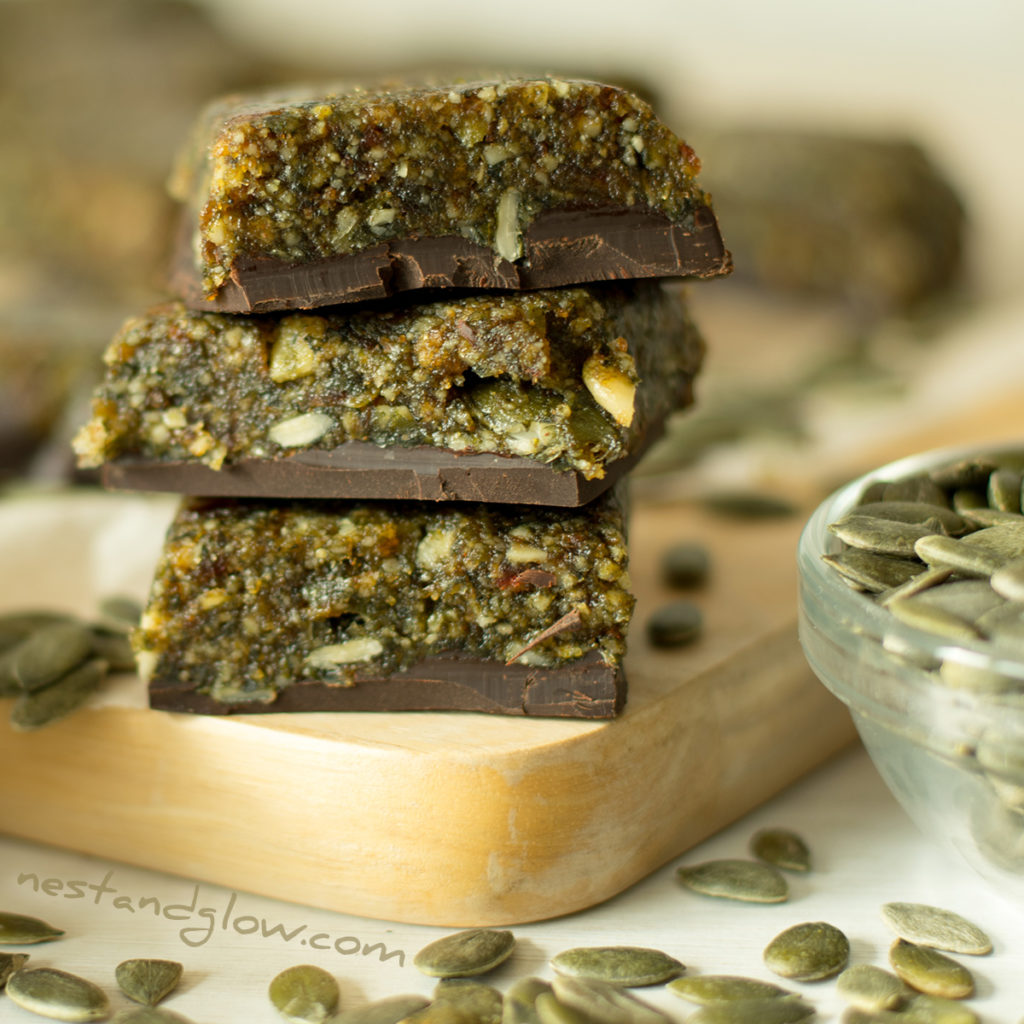 healthy pumpkin seed chcocoalte candy