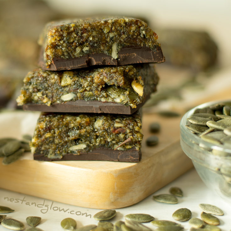 healthy pumpkin seed chcocoalte candy