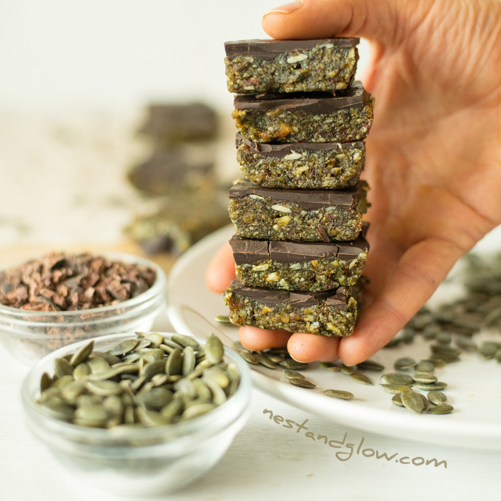 3 Ingredient Pumpkin Seed Chocolate Candy 