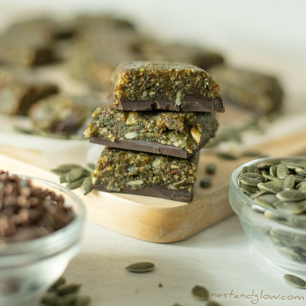 3 Ingredient Pumpkin Seed Chocolate Candy Recipe