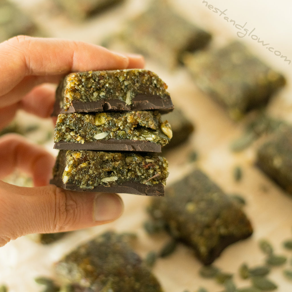 Easy to make Pumpkin seed vegan candy