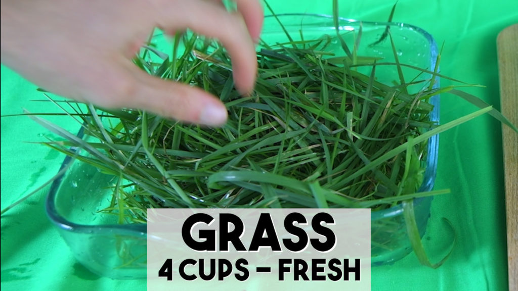 Regrow fruit with fresh grass