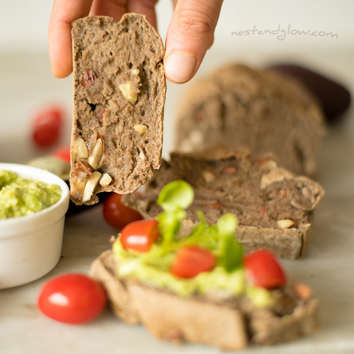 Buckwheat Almond GlutenFree Bread Nest and Glow