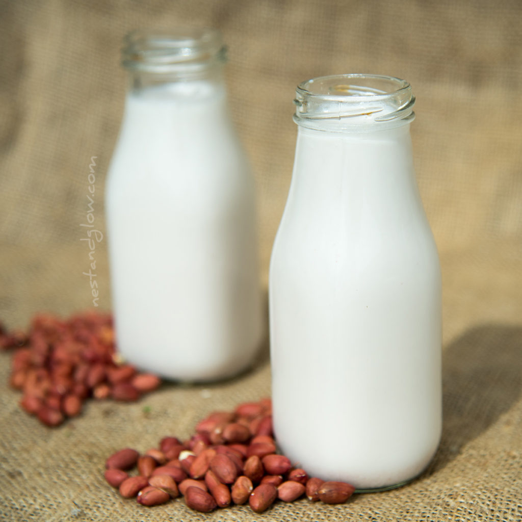2 ingredient peanut milk