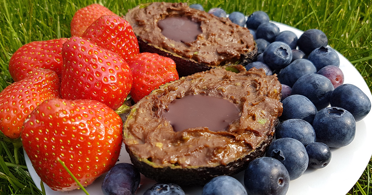 Chocolate Avocado Nut Pudding Nest and Glow