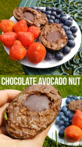 Easy to make heart-healthy dairy free pudding made from just avocado, nut butter and chocolate. Use whatever chocolate or nut butter you like. I make it with dark chocolate and almond butter, but most work great! #vegan #veganrecipe #healthyrecipe #avocado #chocolate
